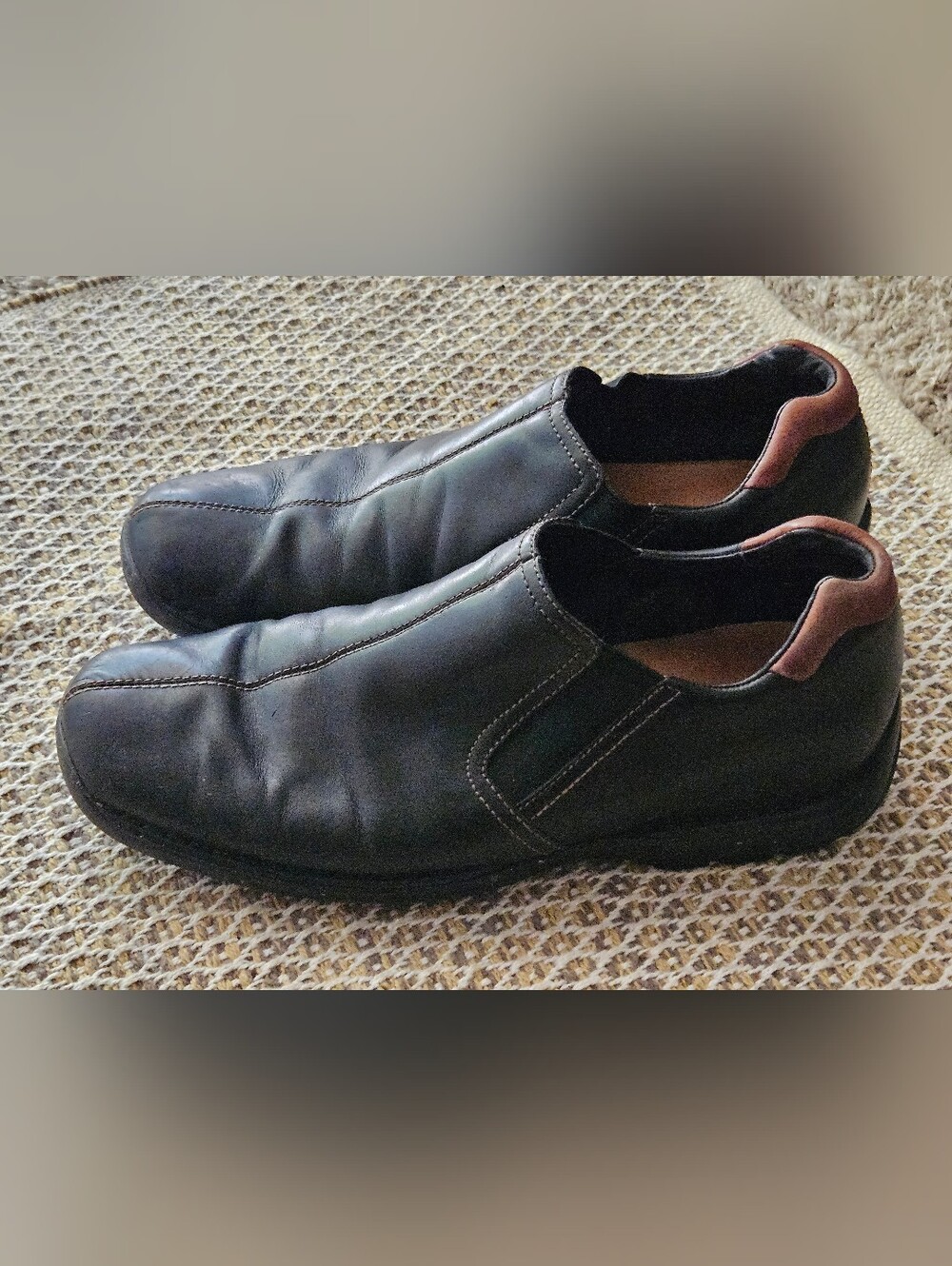 Cole Haan Men's Black Slip On Leather Shoes Size 10 M